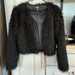 Black shawl cropped